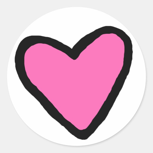 Aufkleber für den rosa Herzkreislauf (Vorderseite)