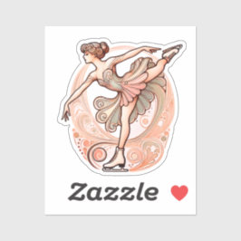 Aufkleber für den schönen Jugendstil-Skater