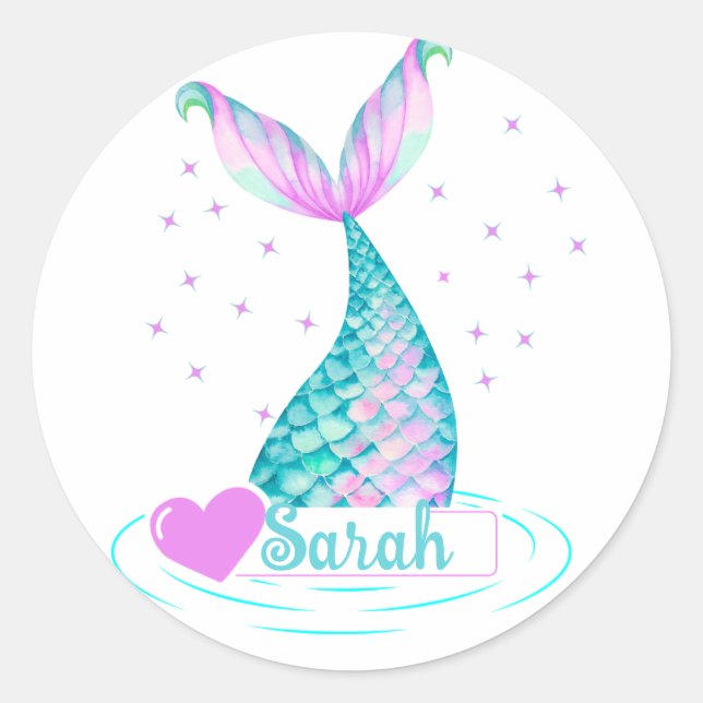 Aufkleber für den Schwanz von Mermaid (Vorderseite)