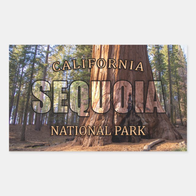 Aufkleber für den Sequoia-Nationalpark (Vorderseite)