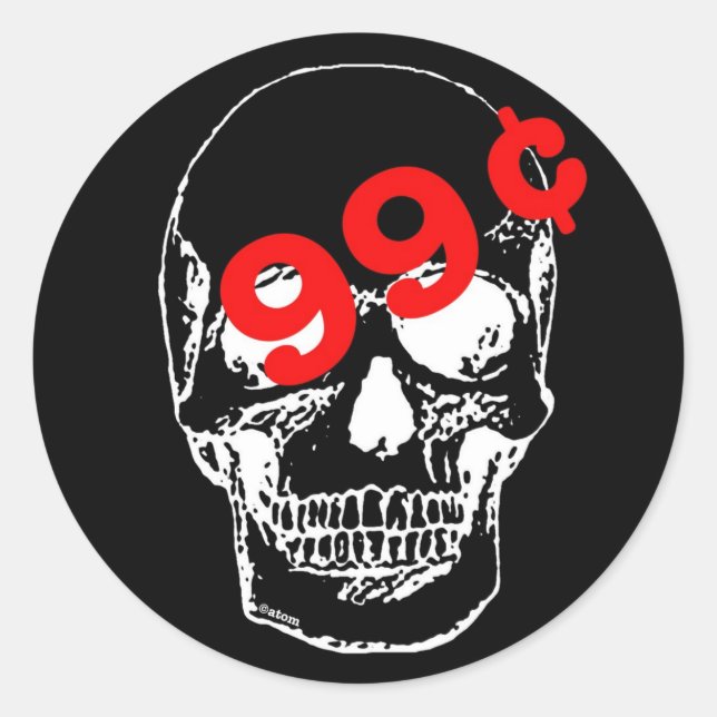 Aufkleber für den Skull-Verkauf (Vorderseite)
