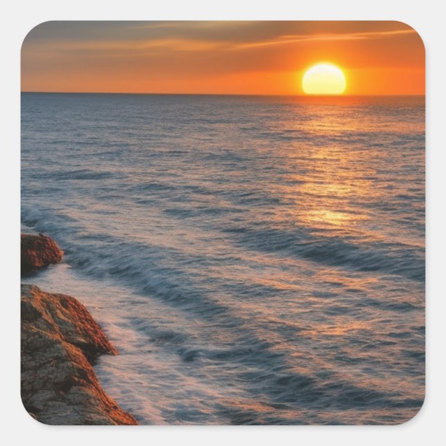 Aufkleber für den Sonnenuntergang (Vorderseite)