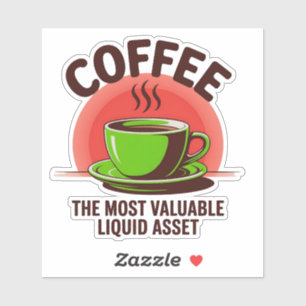 Aufkleber für den Spaß von Minimalistischen Kaffee