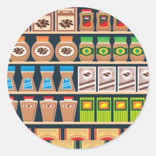 Aufkleber für den Supermarkt