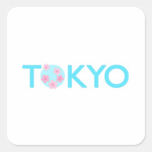 Aufkleber für den Tokyo-Platz