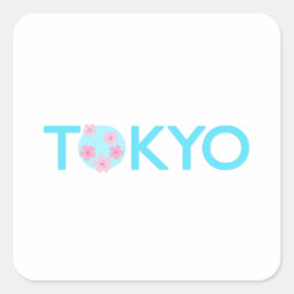 Aufkleber für den Tokyo-Platz