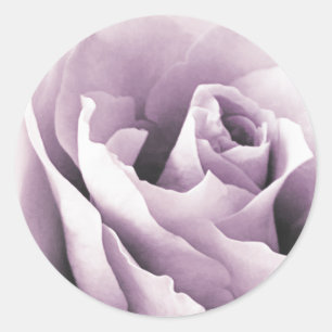 Aufkleber für den Umschlag Aufkleber lila Rose