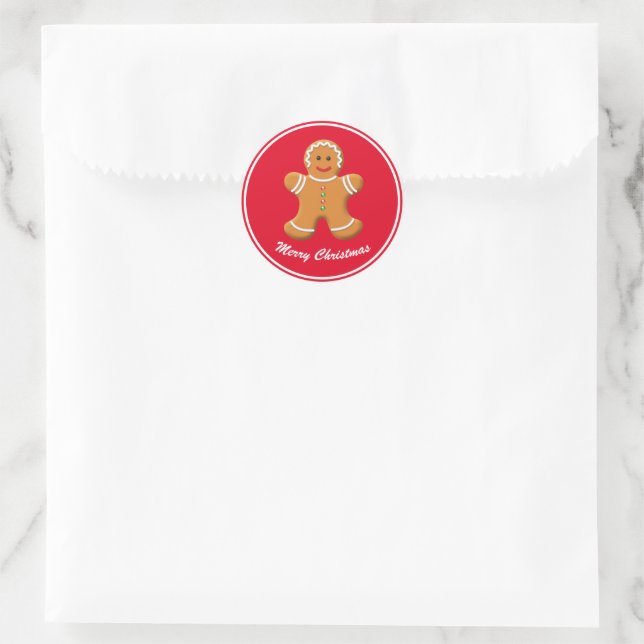 Aufkleber für den Urlaub Gingerbrot Person (Tasche)