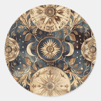 Aufkleber für den Vintagen Star Map benutzerdefini