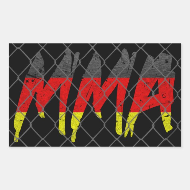 Aufkleber für deutsche MIXED MARTIAL ARTS (Vorderseite)