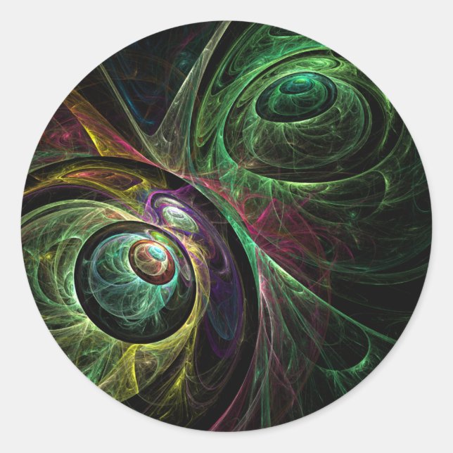 Aufkleber für die Abstrakte Kunst im Auge (Vorderseite)