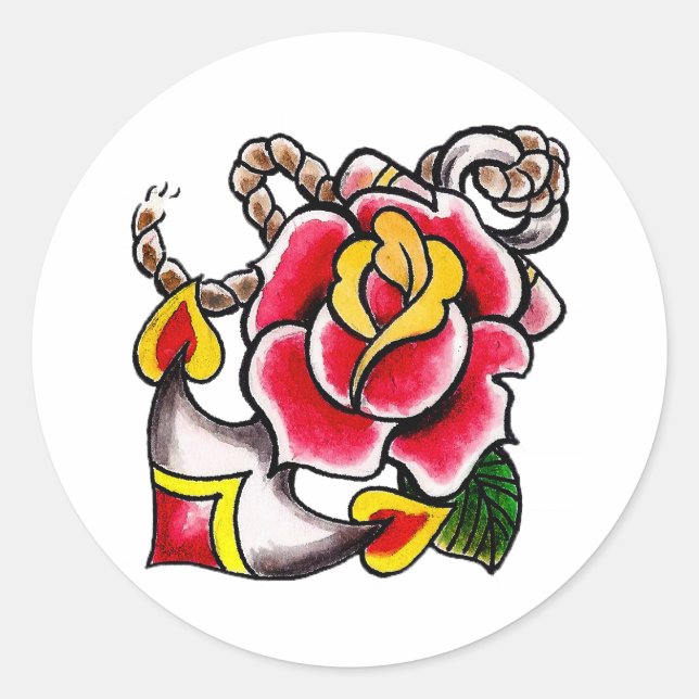 Aufkleber für die Anker-n-Rose (Vorderseite)