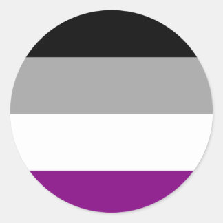 Aufkleber für die asexuelle Flagge