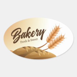 Aufkleber für die Aufkleberetikette für Oval-Bäcke