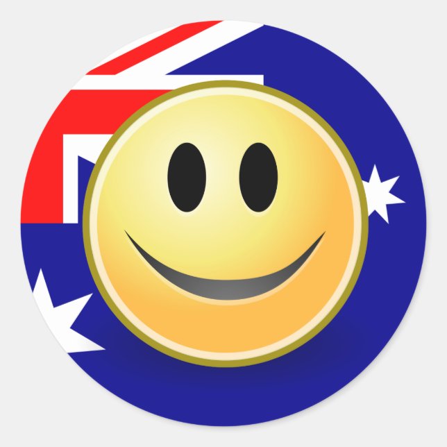 Aufkleber für die australische Flagge (Vorderseite)