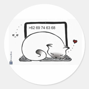 Aufkleber für die Babybetten für Laptops (Blue Poi