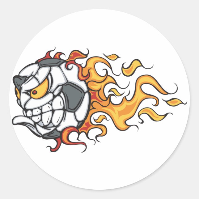 Aufkleber für die Ball-Flamme (Vorderseite)