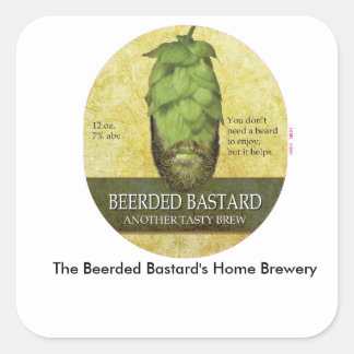 Aufkleber für die Bastard-Zuhause-Brauerei