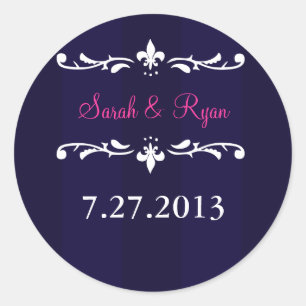 Aufkleber für die blaue Lilie