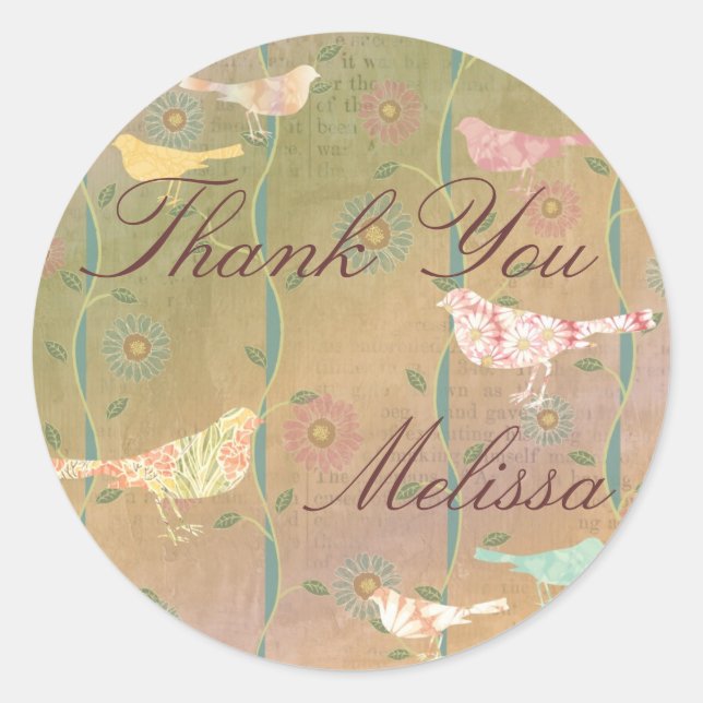 Aufkleber für die Blume "Custom Pastell" (Vorderseite)