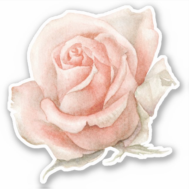 Aufkleber für die Blume der Aquarellfarbe (Vorderseite)