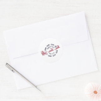 Aufkleber für die Briefmarke von Nordpol