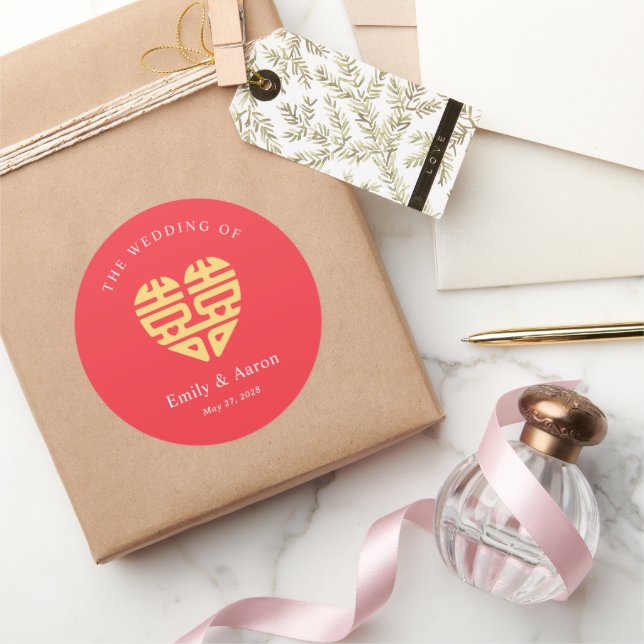 Aufkleber für die chinesische Gastgeschenk Hochzei (Schenken)