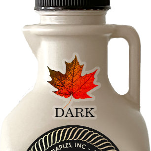 Aufkleber für die Einstufung von Ahornblättern