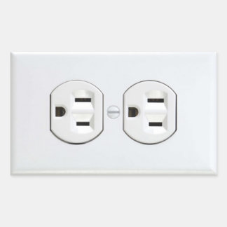 Aufkleber für die elektrische Steckdose