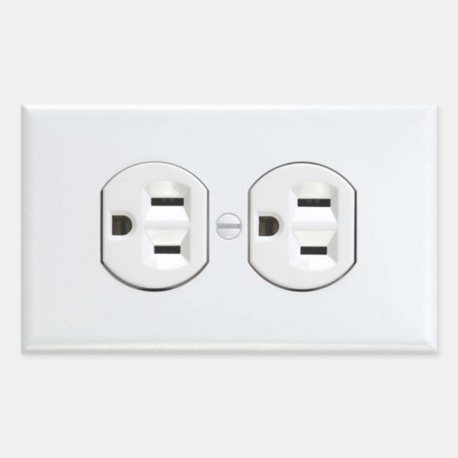Aufkleber für die elektrische Steckdose (Vorderseite)