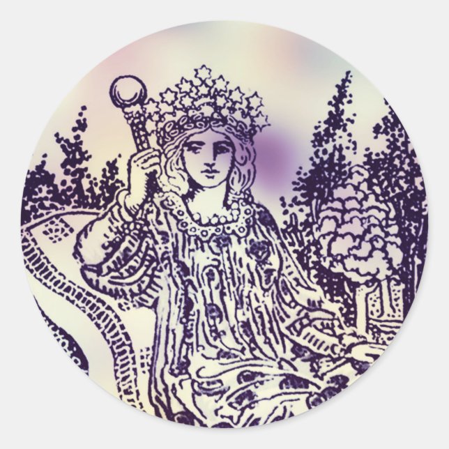 Aufkleber für die Empress-Tarot-Karte (Vorderseite)