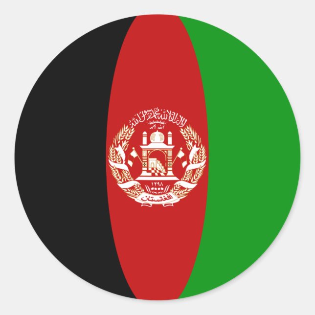 Aufkleber für die Flagge Afghanistans (Vorderseite)