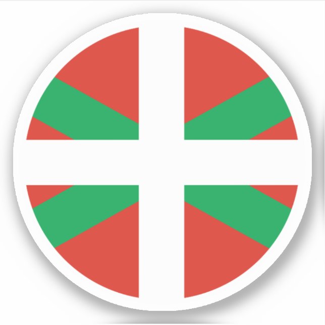 Aufkleber für die Flagge des Baskenlandes (Vorderseite)