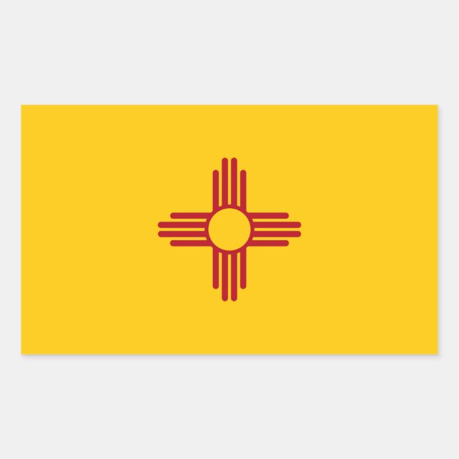 Aufkleber für die Flagge des Staates New Mexiko (Vorderseite)