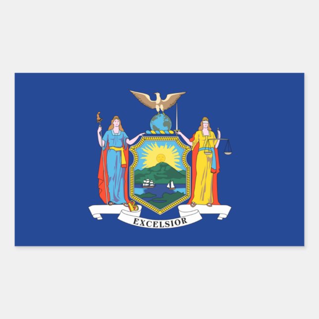 Aufkleber für die Flagge des Staates New York (Vorderseite)