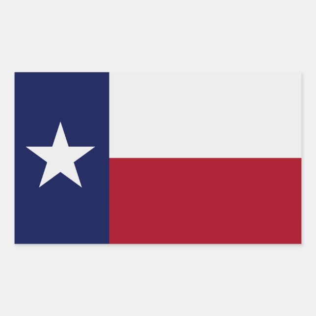 Aufkleber für die Flagge des Staates Texas (Vorderseite)