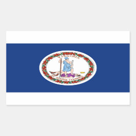 Aufkleber für die Flagge des Staates Virginia