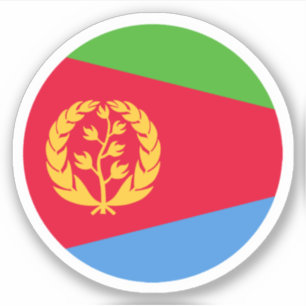 Aufkleber für die Flagge Eritrea