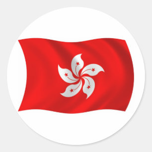 Aufkleber für die Flagge Hongkongs