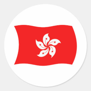 Aufkleber für die Flagge Hongkongs
