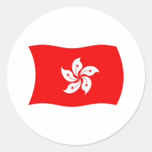 Aufkleber für die Flagge Hongkongs