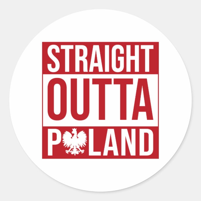 Aufkleber für die Flagge in Polen (Vorderseite)