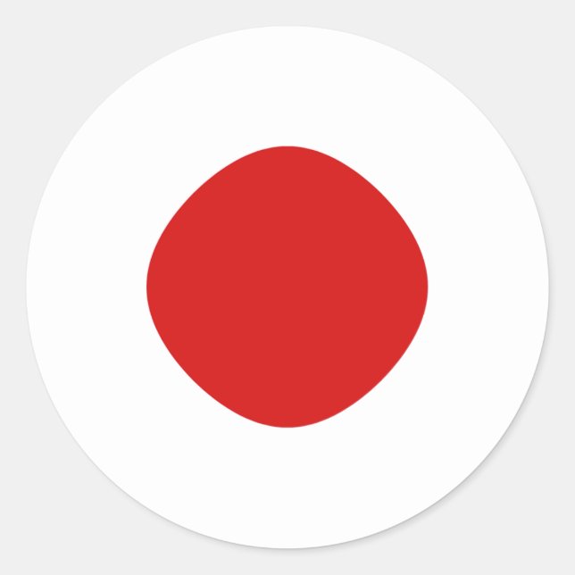 Aufkleber für die Flagge Japans (Vorderseite)