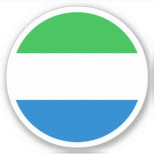 Aufkleber für die Flagge Sierra Leones