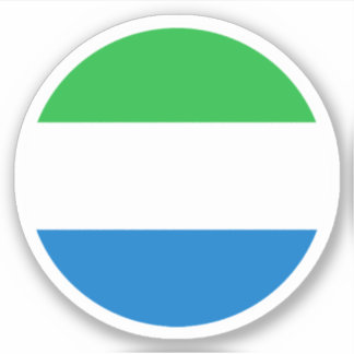 Aufkleber für die Flagge Sierra Leones