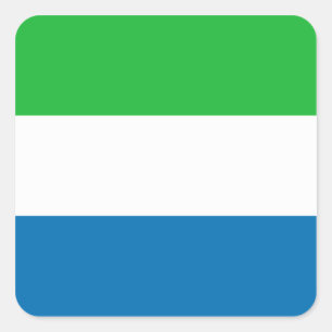 Aufkleber für die Flagge Sierra Leones