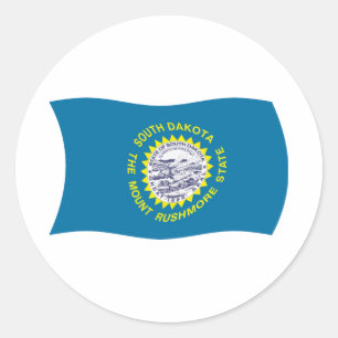 Aufkleber für die Flagge South Dakota
