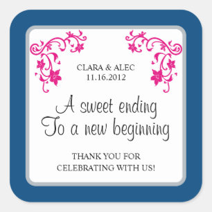 Aufkleber für die Gastgeschenk Hochzeit