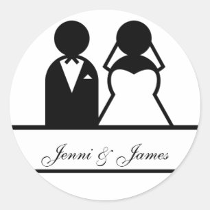 Aufkleber für die Gastgeschenk Hochzeit von benutz
