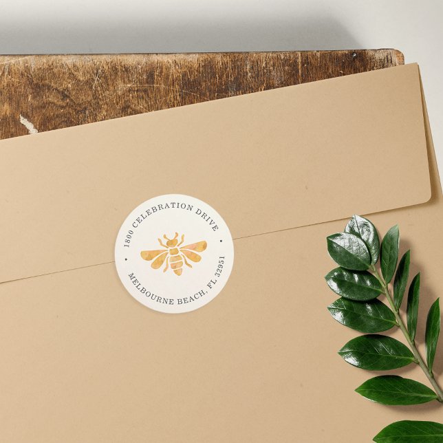 Aufkleber für die Goldene Rücksendeadresse (Von Creator hochgeladen)